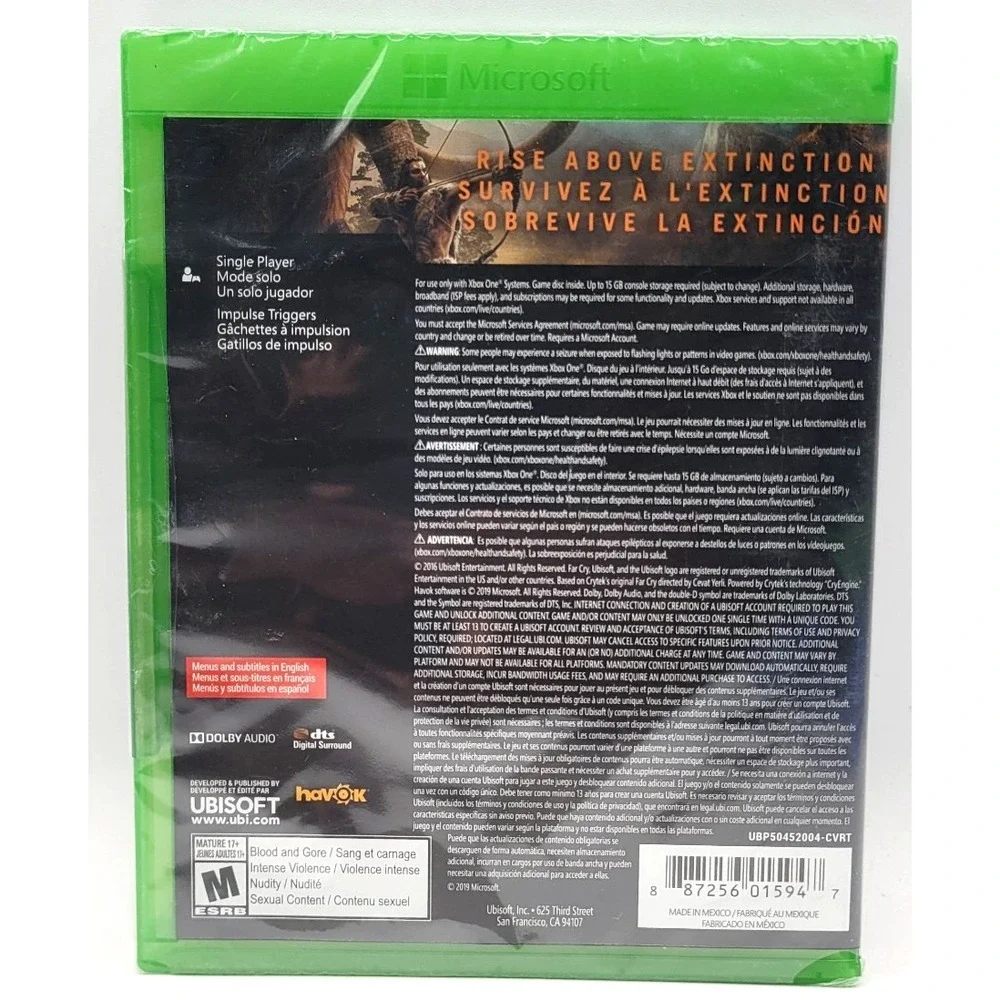 Far Cry Primal Xbox One Game FACTORY‎ SEALED NEW